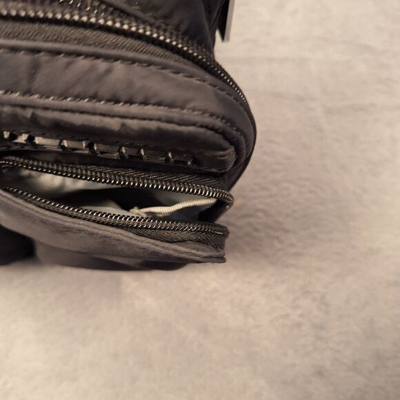 Hedgren Crossbody Bag Organizer Black Nylon Multiple Pockets Awesome Condition. - Picture 5 of 8